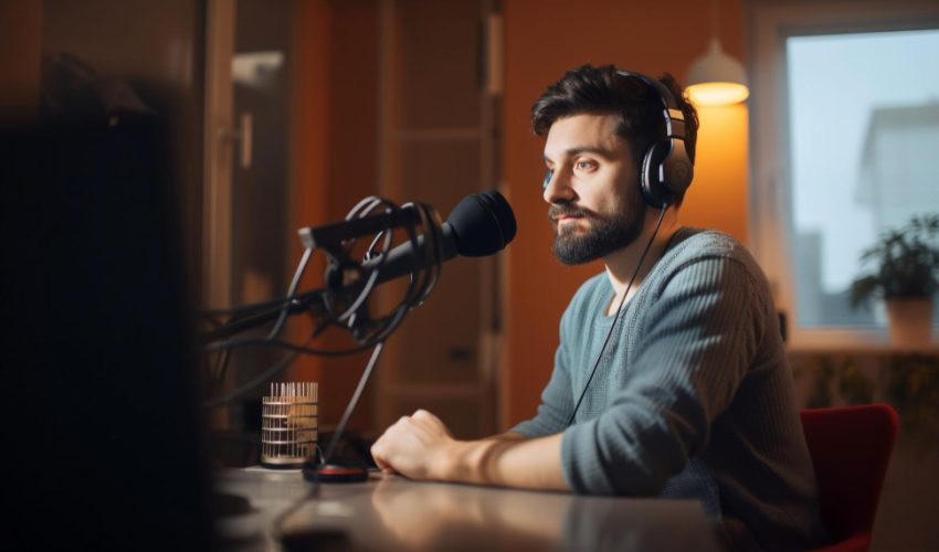 young-adult-businessman-recording-studio-illuminated-generated-by-ai